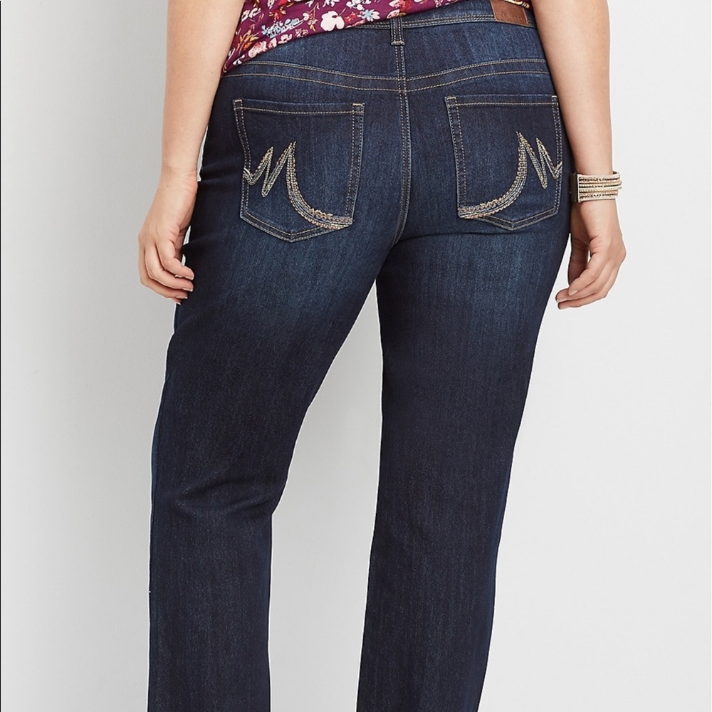 Maurice’s Dark Wash Curvy Jeans 7/8 Reg